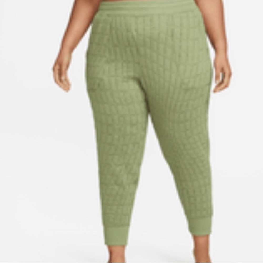 Nike Plus-Size Quilted Jumpsuit in Olive Green